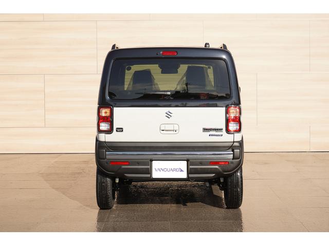 ハスラー タフワイルドターボ　届出済未使用車　ターボ　２トーンカラー　９インチメモリーナビＴＶ　ＤＶＤプレーヤー　全方位モニター　衝突軽減　誤発進抑制　パーキングセンサー　ＬＥＤヘッドライト　シートヒーター　ブラックルーフレール（8枚目）