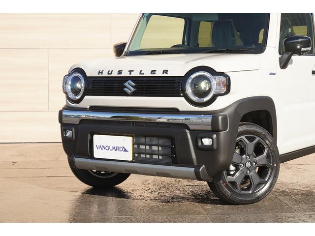 ハスラー タフワイルドターボ　届出済未使用車　ターボ　２トーンカラー　９インチメモリーナビＴＶ　ＤＶＤプレーヤー　全方位モニター　衝突軽減　誤発進抑制　パーキングセンサー　ＬＥＤヘッドライト　シートヒーター　ブラックルーフレール（15枚目）