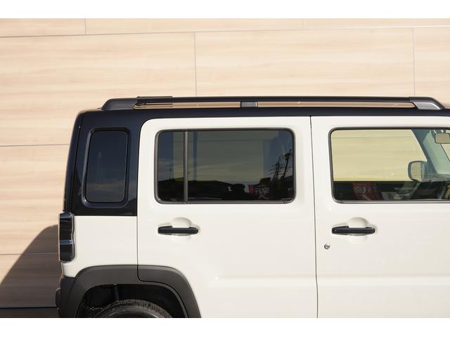 ハスラー タフワイルドターボ　届出済未使用車　ターボ　２トーンカラー　９インチメモリーナビＴＶ　ＤＶＤプレーヤー　全方位モニター　衝突軽減　誤発進抑制　パーキングセンサー　ＬＥＤヘッドライト　シートヒーター　ブラックルーフレール（36枚目）