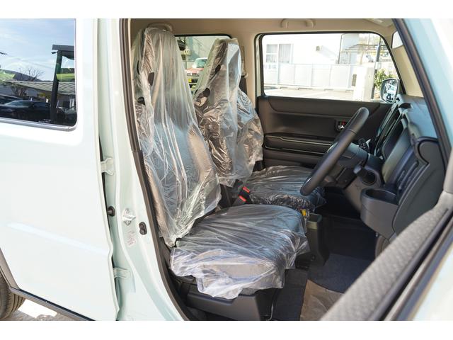 ハスラー タフワイルドターボ　届出済未使用車　ターボ　２トーンカラー　９インチメモリーナビＴＶ　ＤＶＤプレーヤー　全方位モニター　衝突軽減　誤発進抑制　パーキングセンサー　ＬＥＤヘッドライト　シートヒーター　ブラックルーフレール（11枚目）