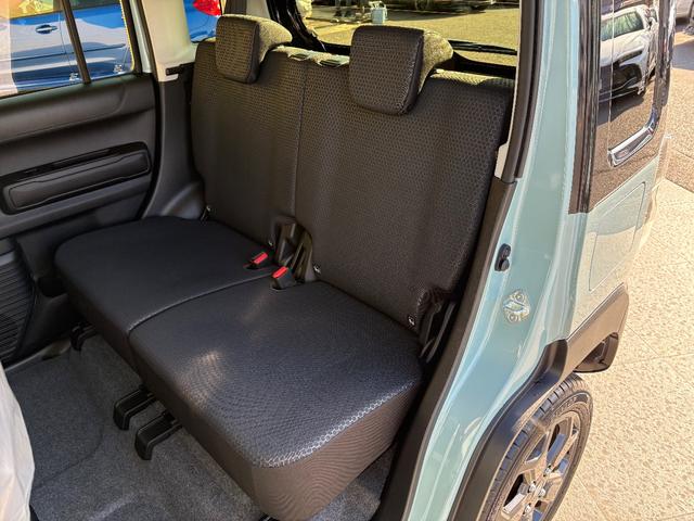 ハスラー タフワイルドターボ　届出済未使用車　ターボ　２トーンカラー　９インチメモリーナビＴＶ　ＤＶＤプレーヤー　全方位モニター　衝突軽減　誤発進抑制　パーキングセンサー　ＬＥＤヘッドライト　シートヒーター　ブラックルーフレール（61枚目）