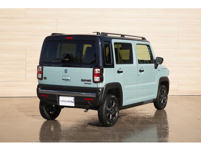 ハスラー タフワイルドターボ　届出済未使用車　ターボ　２トーンカラー　９インチメモリーナビＴＶ　ＤＶＤプレーヤー　全方位モニター　衝突軽減　誤発進抑制　パーキングセンサー　ＬＥＤヘッドライト　シートヒーター　ブラックルーフレール（71枚目）