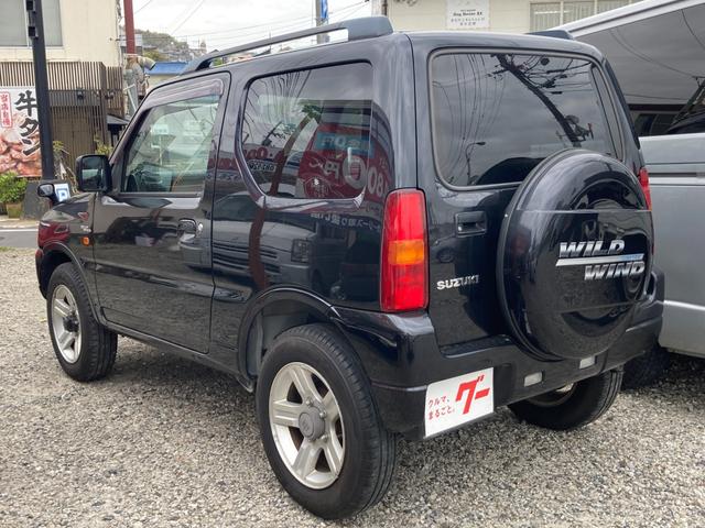 ジムニー ワイルドウインド　４ＷＤターボ　５速ＭＴ　１６インチアルミ　ハードケース付き背面タイヤ　シートヒーター　ミラーヒーター　フォグランプ　電格ミラー　ルーフレール（4枚目）