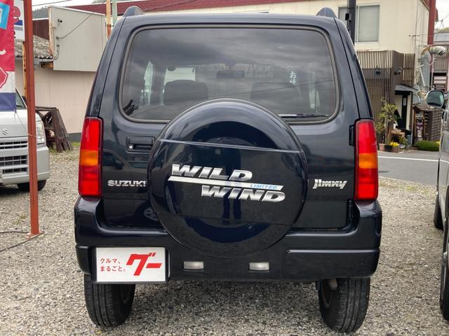 ジムニー ワイルドウインド　４ＷＤターボ　５速ＭＴ　１６インチアルミ　ハードケース付き背面タイヤ　シートヒーター　ミラーヒーター　フォグランプ　電格ミラー　ルーフレール（5枚目）