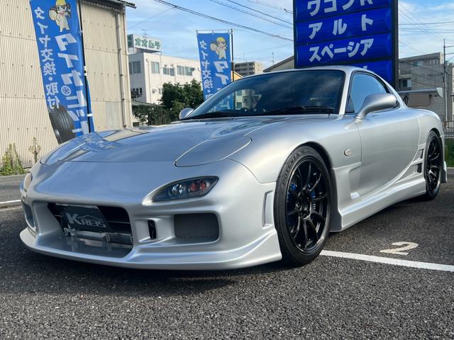 ＲＸ－７ タイプＲバサースト　６型　Ｃ－ＷＥＳＴエアロ　ＴＥＩＮ車高調　ＨＫＳマフラー　ＨＫＳインタークーラー　エアクリーナー　レカロシート　ＥＮＤＬＥＳＳキャリパー　ＲＥ雨宮ＥＣＵ　１８インチＤＡＹＳホイール　ＨＤＤナビ　ＥＴＣ（3枚目）