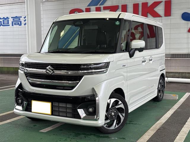 スペーシアカスタム ハイブリッドXSターボ XSターボ スズキセーフティサポート 禁煙車 純正ナビ 全方位カメラ フルセグ スズキコネクト対応 Bluetooth接続可能 キーレス LEDヘッドライト LEDフォグランプ アルミホイール(7枚目)