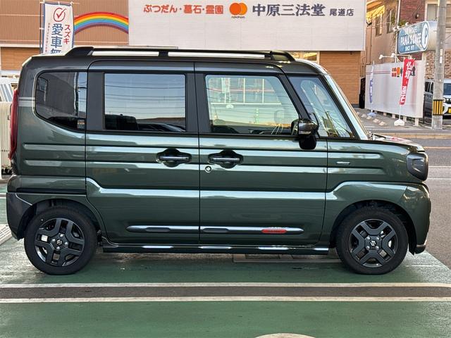 スペーシアギア ハイブリッドＸＺ　スズキコネクト対応　全方位モニター付きナビゲーション　ＣＶＴ　ＦＦ　デュアルセンサーブレーキサポートＩＩ　ＴＶ　キーレスエントリー（4枚目）