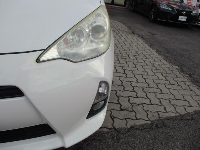 アクア Ｇ　社外ＳＤナビ／フルセグＴＶ／プッシュスタート／スマートキー２個／オートライト／ＥＴＣ／ＤＶＤ再生／純正１５インチアルミホイール／ワンオーナー（22枚目）