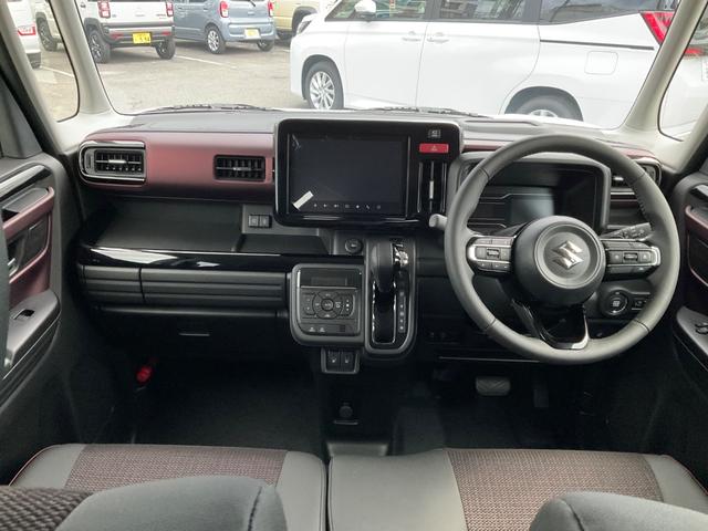 スペーシアカスタム ハイブリッドXSターボ セーフティサポート 全方位モニター付きナビゲーション パドルシフト ステアリングヒーター ヘッドアップディスプレイ オットマンモード スリムサーキューレーター 電動パーキングブレーキ ブレーキホールド(14枚目)