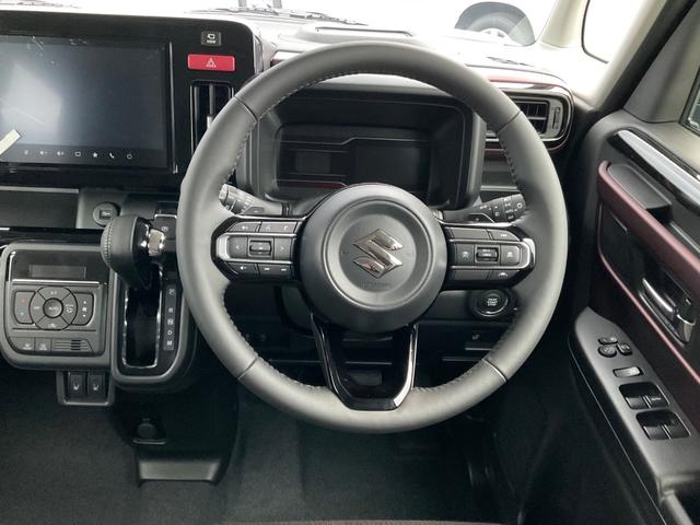 スペーシアカスタム ハイブリッドXSターボ セーフティサポート 全方位モニター付きナビゲーション パドルシフト ステアリングヒーター ヘッドアップディスプレイ オットマンモード スリムサーキューレーター 電動パーキングブレーキ ブレーキホールド(15枚目)