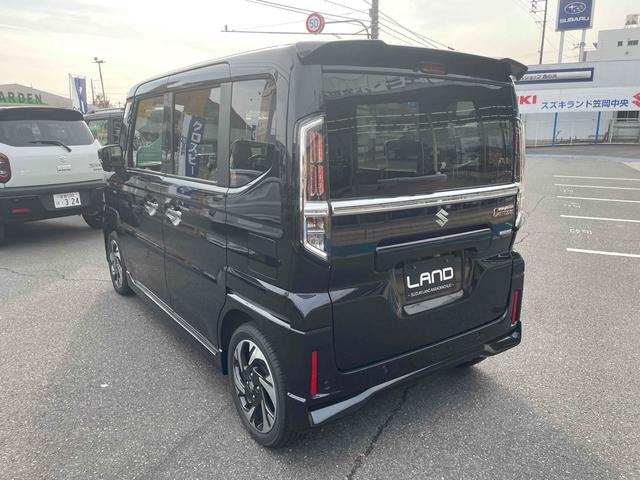 スペーシアカスタム ハイブリッドＸＳターボ　両側電動スライドドア　クリアランスソナー　オートクルーズコントロール　レーンアシスト　衝突被害軽減システム　オートライト　ＬＥＤヘッドランプ　スマートキー　アイドリングストップ　シートヒーター（7枚目）