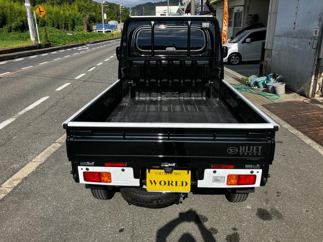 ハイゼットトラック スタンダード　ワンオーナー　禁煙車　５速ＭＴ　衝突被害軽減システム　レーンアシスト　前後ドラレコ　ＥＴＣ　ＬＥＤヘッドライト　フォグライト　スマートキー　コーナーセンサー　ＡＷ１４インチ　荷台マット付き　作業灯（3枚目）