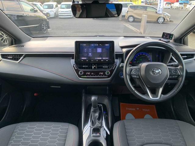 カローラスポーツ ハイブリッドＧ　Ｚ　モデリスタエアロ　ワンオーナー　禁煙　９インチナビ　フルセグ　Ｂｌｕｅｔｏｏｔｈ　バックモニター　ドラレコ　レーダー探知機　ＢＳＭ　レーダークルーズ　ＥＴＣ　ヘッドアップＤ　自動防眩ミラー　電子Ｐ（5枚目）