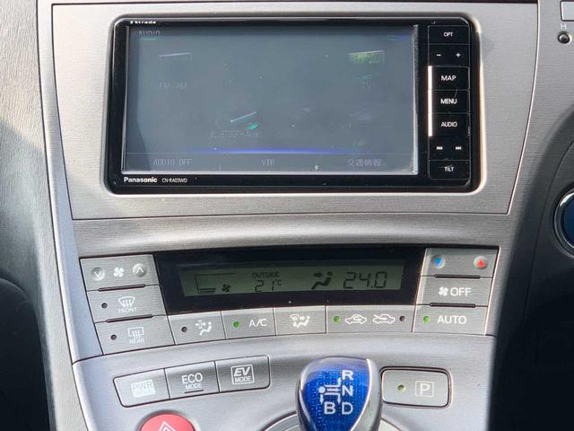 プリウス S 禁煙 ナビ フルセグ Bluetooth バックモニター オートライト HID プッシュスタート ETC テレスコピックステア WSRSエアバッグ 電動格納サイドミラー PWR・ECO・EVモード(14枚目)