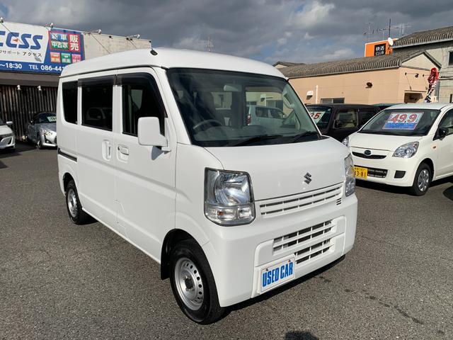 エブリイ 　４ＷＤ　車椅子移動車　スローパー　リモコン付き電動ウインチ　車椅子固定装置　助手席側リアシート　リアヒーター　キーレス　ＡＭＦＭラジオ　別ホイールスタッドレス　タイミングチェーンエンジン（3枚目）