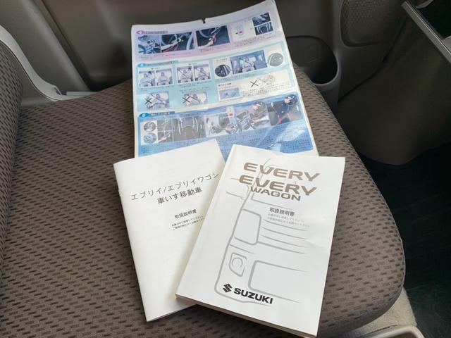 エブリイ 　４ＷＤ　車椅子移動車　スローパー　リモコン付き電動ウインチ　車椅子固定装置　助手席側リアシート　リアヒーター　キーレス　ＡＭＦＭラジオ　別ホイールスタッドレス　タイミングチェーンエンジン（16枚目）