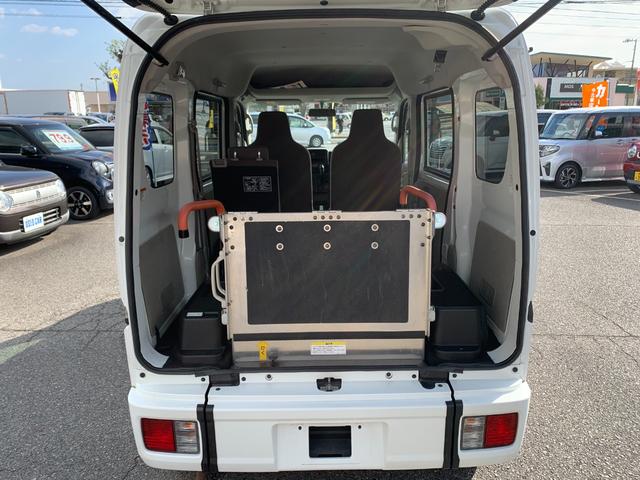 エブリイ 　４ＷＤ　車椅子移動車　スローパー　リモコン付き電動ウインチ　車椅子固定装置　助手席側リアシート　リアヒーター　キーレス　ＡＭＦＭラジオ　別ホイールスタッドレス　タイミングチェーンエンジン（35枚目）