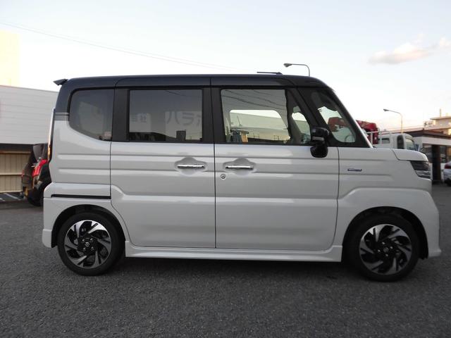スペーシアカスタム ハイブリッドXSターボ ハイブリッドXSターボ(4名) 【届出済未使用車】全方位カメラ付純正ナビ&フルセグTV スズキコネクト対応車 電子パーキング ステアリングヒーター シートヒーター 両側電動スライドドア スマートキー(4枚目)