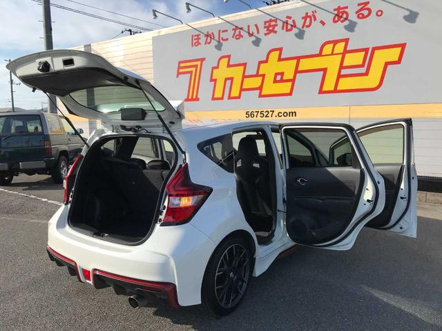 ノート ニスモ　Ｓ　バックカメラ　ＬＥＤヘッドランプ　オートライト　レカロシート　１７インチアルミ　ＥＴＣ　電動格納ミラー　スマートキー　メモリーナビ　フルセグ　ＣＤ　ＤＶＤ再生　Ｂｌｕｅｔｏｏｔｈ接続　ワンオーナー（34枚目）