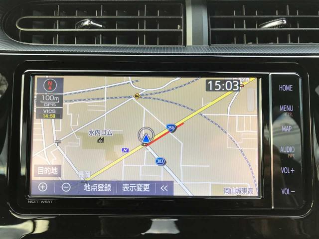 アクア Ｓスタイルブラック　衝突被害軽減システム　全周囲カメラ　ＥＳＣ　クリアランスソナー　ＬＥＤヘッドランプ　オートライト　スマートキー　メモリーナビ　フルセグ　ＣＤ　ＤＶＤ再生　Ｂｌｕｅｔｏｏｔｈ接続　禁煙車　ワンオーナー（7枚目）