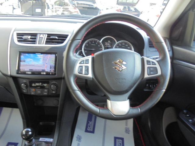 スイフトスポーツ ベースグレード　ディスチャージ装着車　ローダウン　レイズ１７インチアルミ　スズキスポーツマフラー　７インチＳＤナビフルセグＴＶ　ＥＴＣ　デジタルインナーミラー　走行６７，２２６ｋｍ　車検整備付き（23枚目）