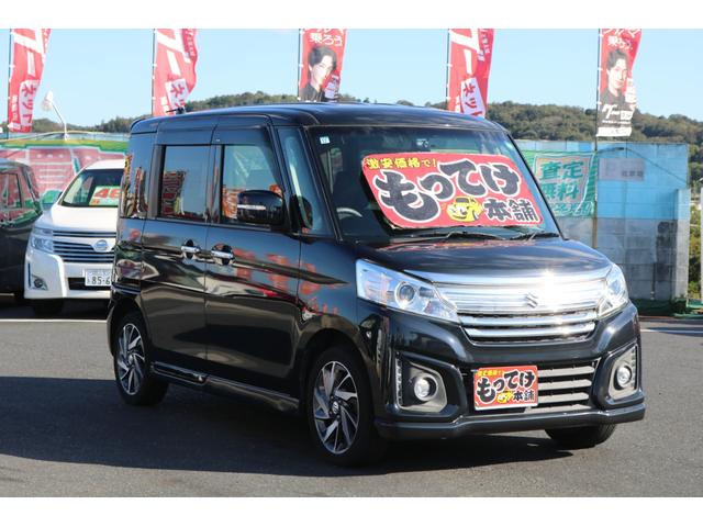 スペーシアカスタム XS 1年保証 両側電動スライドドア SDナビ フルセグTV Bluetooth HIDヘッドライト アイドリングストップ 純正15インチアルミホイール オートエアコン ETC ドライブレコーダー ETC(5枚目)