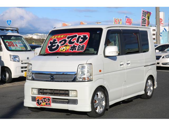 スクラムワゴン ＰＺターボ　スペシャルパッケージ　ターボ　フルタイム４ＷＤ　両側電動スライド　ＴＥＩＮ車高調　純正部品付属有　　キーレス　シートヒーター　ＨＩＤヘッドライト　ＨＤＤナビ　フルセグＴＶ　純正１４インチアルミ　オートステップ（9枚目）