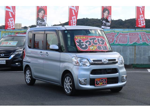タント Ｘターボ　ＳＡＩＩ　１年保証　ターボ　片側電動スライドドア　スマートアシスト２　エコアイドル　１４インチアルミホイール　プッシュスタート　オートライト　メモリーナビ　ワンセグＴＶ　ステアリングリモコン　バックカメラ（7枚目）