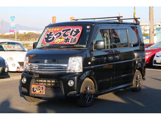 エブリイワゴン PZターボ 1年保証 片側電動スライドドア ターボ 4WD 4AT キーレス 13インチアルミホイール オートエアコン リアヒーター ETC ルーフキャリア ETC(7枚目)