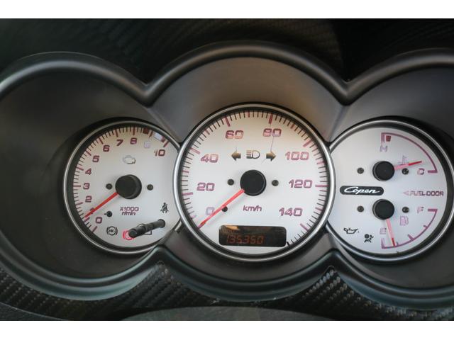 コペン アクティブトップ ターボ 電動オープン 5MT 社外MOMOステアリング SHOWATUNINGアブソーバー/スプリング ENKEI15インチアルミ 社外エアクリーナー タワーバー 社外ブローオフバルブ ターボタイマー(10枚目)