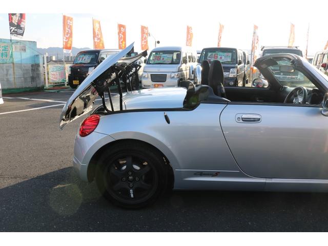 コペン アクティブトップ ターボ 電動オープン 5MT 社外MOMOステアリング SHOWATUNINGアブソーバー/スプリング ENKEI15インチアルミ 社外エアクリーナー タワーバー 社外ブローオフバルブ ターボタイマー(22枚目)