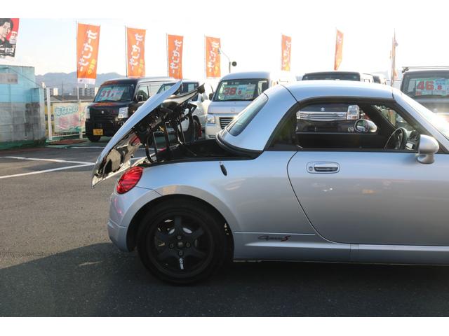 コペン アクティブトップ ターボ 電動オープン 5MT 社外MOMOステアリング SHOWATUNINGアブソーバー/スプリング ENKEI15インチアルミ 社外エアクリーナー タワーバー 社外ブローオフバルブ ターボタイマー(24枚目)