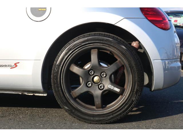 コペン アクティブトップ ターボ 電動オープン 5MT 社外MOMOステアリング SHOWATUNINGアブソーバー/スプリング ENKEI15インチアルミ 社外エアクリーナー タワーバー 社外ブローオフバルブ ターボタイマー(26枚目)