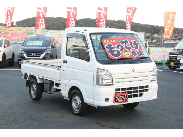 キャリイトラック ＫＣエアコン・パワステ　１年保証　４ＷＤ　３速ＡＴ　エアコン　パワーステアリング　３方開（5枚目）