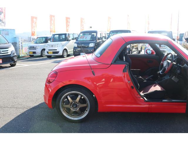 コペン アクティブトップ　５ＭＴ　電動オープン　純正レカロシート　Ｄスポーツマフラー　ＨＩＤライト　フォグランプ　ＳＤナビゲーション　ＣＤデッキ　ワンセグＴＶ　ドライブレコーダー　１５インチアルミホイール　シートヒーター（4枚目）