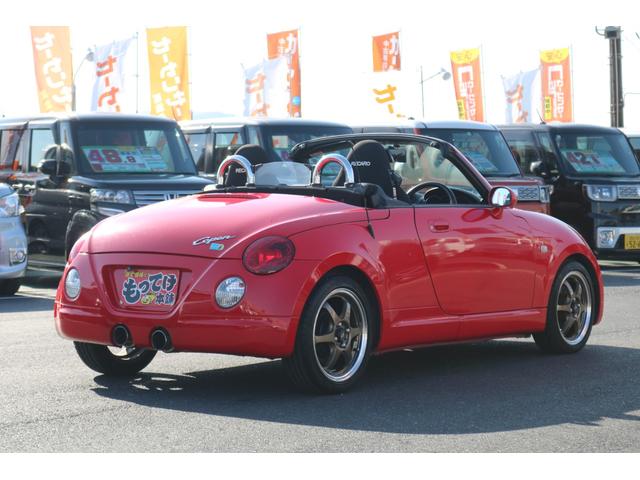 コペン アクティブトップ　５ＭＴ　電動オープン　純正レカロシート　Ｄスポーツマフラー　ＨＩＤライト　フォグランプ　ＳＤナビゲーション　ＣＤデッキ　ワンセグＴＶ　ドライブレコーダー　１５インチアルミホイール　シートヒーター（39枚目）