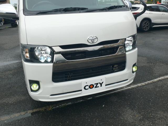 レジアスエースバン ロングスーパーＧＬ　４ＷＤ　ディーゼル　キーフリー　プッシュスタート　ＬＥＤヘッドライト　両側パワスラ　社外ＳＤナビＴＶ　フリップダウンモニター　バックカメラ　デジタルインナーミラー　ベットキット　社外ＦスポイラーＥＴＣ（28枚目）