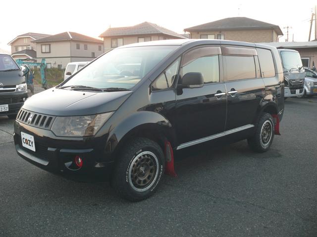 デリカD:5 シャモニー 4WD キーフリー 両側パワースライドドア 社外ナビTV バックカメラ フリップダウンモニター 社外16インチAW ホワイトレタータイヤ マッドフリップ ETC ドラレコ HIDライト(9枚目)