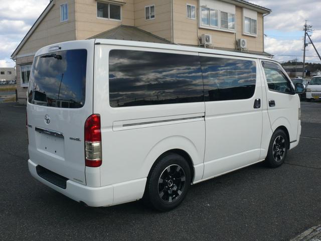 ハイエースバン ロングスーパーGL 4WD ディーゼル キーレス 社外ナビTV バックモニター ローダウン 社外テール 社外16インチAW ドラレコ ETC タイミングベルト交換済(5枚目)