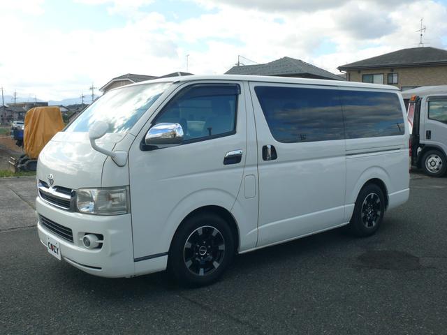 ハイエースバン ロングスーパーGL 4WD ディーゼル キーレス 社外ナビTV バックモニター ローダウン 社外テール 社外16インチAW ドラレコ ETC タイミングベルト交換済(9枚目)