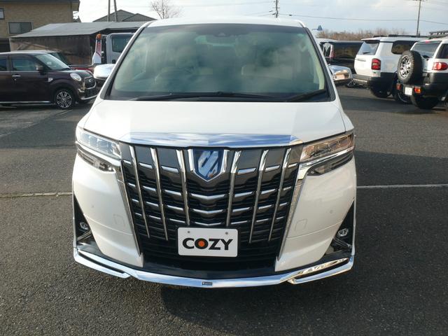 アルファードハイブリッド エグゼクティブラウンジ キーフリー プッシュスタート トヨタセーフティセンス 本革ベージュシート 全方位カメラ 純正ナビTV 後席天井モニター デジタルインナーミラー ドラレコ ETC モデリスタエアロ 両側パワスラ(2枚目)