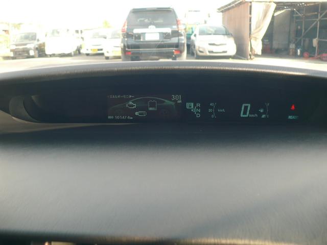 プリウス S キーフリー プッシュスタート 社外ナビTV ブルートゥース対応ナビ バックカメラ ETC 純正15インチAW HIDヘッドライト(10枚目)