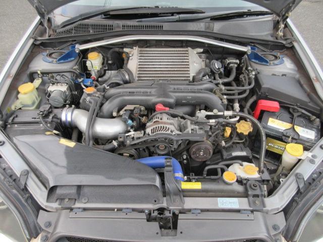 エンジン・ターボ共に快調！！　タワーバー・ＨＫＳエアクリーナー・社外インタークーラー（ＡＲＳ）交換済み　　　タイミングベルト一式（ウォーターポンプ含む）交換致します。　詳細はお問い合わせください。