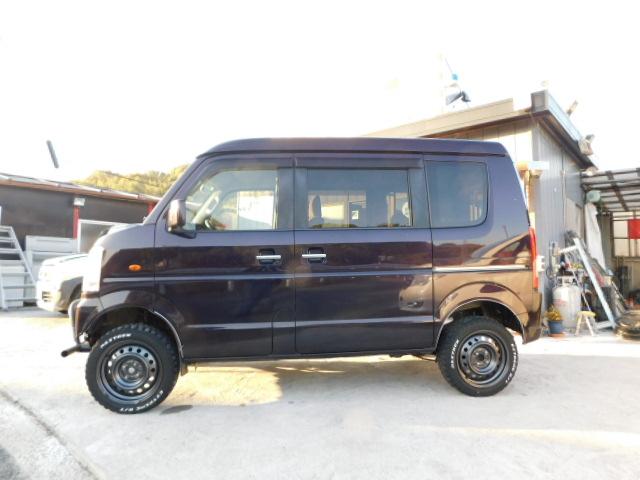 スクラムワゴン PX 2インチリフトアップ・15インチスチールホイール・ブロックタイヤ・バンパーサポート(ワンオフ)ブルートゥースオーディオ・フルセグTV・タイミングチェーン(5枚目)