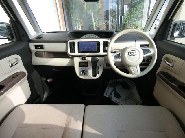 ムーヴキャンバス Ｘメイクアップリミテッド　ＳＡＩＩＩ　全周囲カメラ　ダイハツ純正ナビ　両側パワースライドドア　オートライト　ベンチシート　スマートキー　Ｂｌｕｅｔｏｏｔｈ接続　電動格納ミラー　エアバッグ　フルセグ　アイドリングストップ　記録簿　禁煙（3枚目）