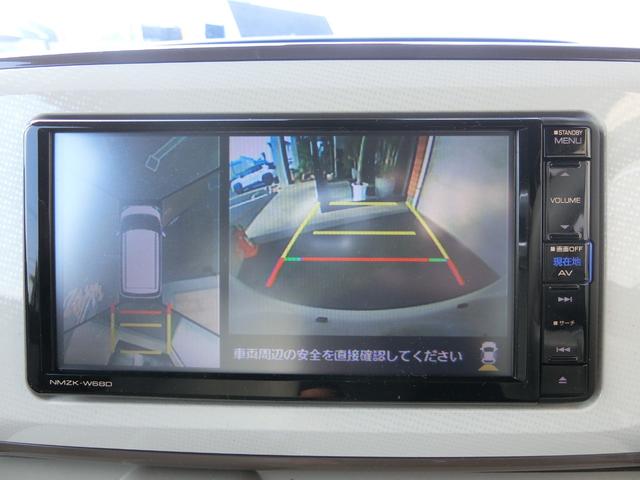 ムーヴキャンバス Ｘメイクアップリミテッド　ＳＡＩＩＩ　全周囲カメラ　ダイハツ純正ナビ　両側パワースライドドア　オートライト　ベンチシート　スマートキー　Ｂｌｕｅｔｏｏｔｈ接続　電動格納ミラー　エアバッグ　フルセグ　アイドリングストップ　記録簿　禁煙（36枚目）