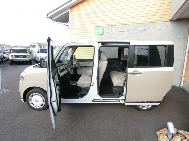 ムーヴキャンバス Ｘメイクアップリミテッド　ＳＡＩＩＩ　全周囲カメラ　ダイハツ純正ナビ　両側パワースライドドア　オートライト　ベンチシート　スマートキー　Ｂｌｕｅｔｏｏｔｈ接続　電動格納ミラー　エアバッグ　フルセグ　アイドリングストップ　記録簿　禁煙（55枚目）