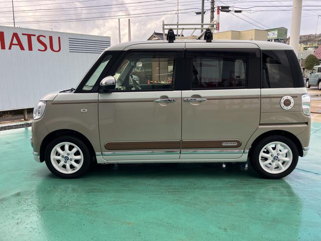 ムーヴキャンバス ＧメイクアップＶＳ　ＳＡＩＩＩ　踏み間違え防止　ＡＨＢ　衝突安全ボディ　電動格納ミラー　ＬＥＤライト　キーフリーシステム　オートライト　セキュリティアラーム　エアバック　ＡＢＳ　プッシュスタートスマートキー　両側パワードア　１オーナ（13枚目）