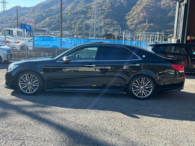 クラウン アスリートS サンルーフ 黒本革シート 前席シートヒーター&エアシート ETC 純正ナビフルセグTV・バックカメラ 純正18インチAW Tom’sマフラー TEIN車高調 オートライト クルコン(13枚目)