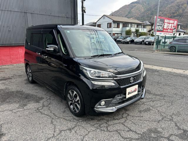 ソリオバンディット Ｆリミテッド　両側パワースライドドア・ハーフレザーシート・社外ナビフルセグＴＶ・全方位カメラ・デュアルブレーキサポート・クルーズコントロール・ＬＥＤヘッドライト・ＥＴＣ（2枚目）